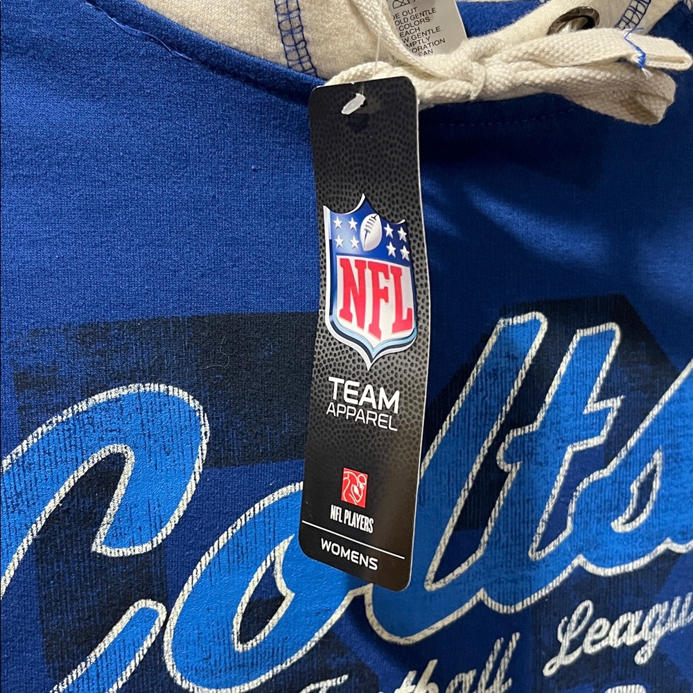 NFL Colts Blue and heather gray women's Hoodie size XXL NWT - Picture 3 of 8